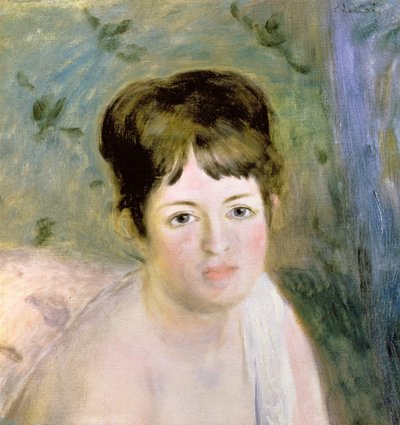 Kvinnehode, ca. 1876 av Pierre Auguste Renoir