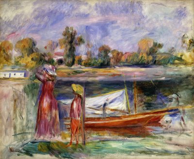 Junge Mädchen in Argenteuil von Pierre Auguste Renoir