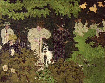 Dusk, or A Round of Croquet, 1892 av Pierre Bonnard