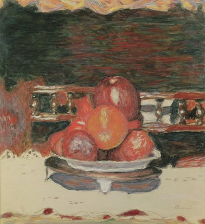 Fruit, Dark Harmony, ca. 1930 (gouache og wc på papir) av Pierre Bonnard