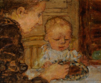 Bestemor og barn av Pierre Bonnard