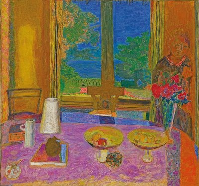 Stor spisestue mot hagen (Grande salle à manger sur le jardin). 1934-35 av Pierre Bonnard