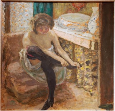 Kvinnen med de svarte strømpene av Pierre Bonnard