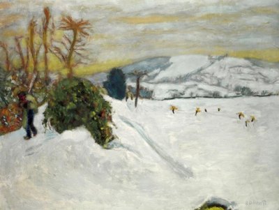 Snø i Grand-Lemps (Snø i Dauphiné) av Pierre Bonnard