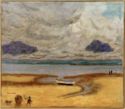 Stranden ved lavvann (lavvann i Arcachon) av Pierre Bonnard