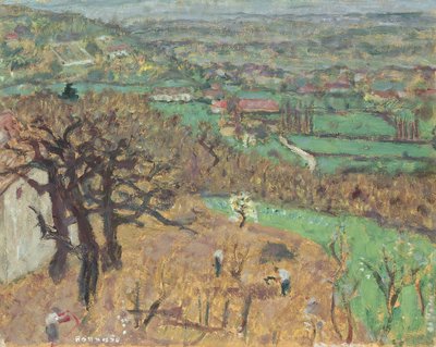 Landskap i Dauphine, ca. 1899 av Pierre Bonnard