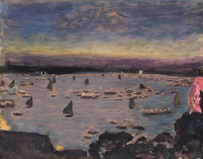 Lanterneprosesjon på ytre Alster, 1913 av Pierre Bonnard