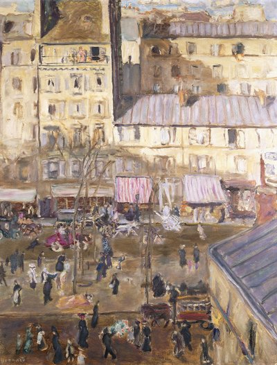 The Exterior Boulevard: Boulevard de Clichy og hjørnet av Rue de Douai, ca. 1904 (olje på lerret) av Pierre Bonnard