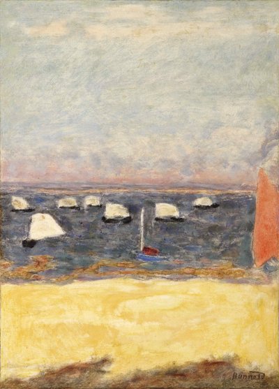 Les Voiliers, regattaer, ca 1932. av Pierre Bonnard