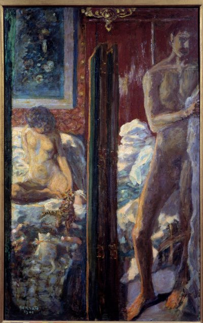 Mann og kvinne Et nakent par på et soverom av Pierre Bonnard