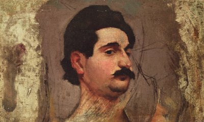 Mann med bart, ca. 1887-88 av Pierre Bonnard