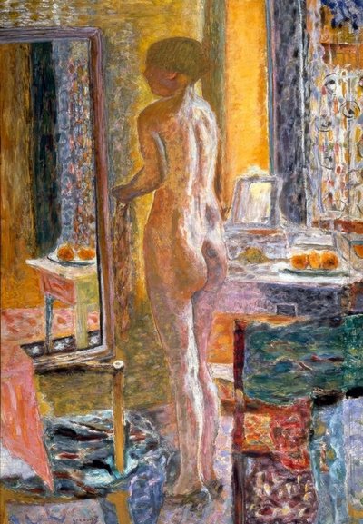 Naken i speilet (La Toilette) av Pierre Bonnard