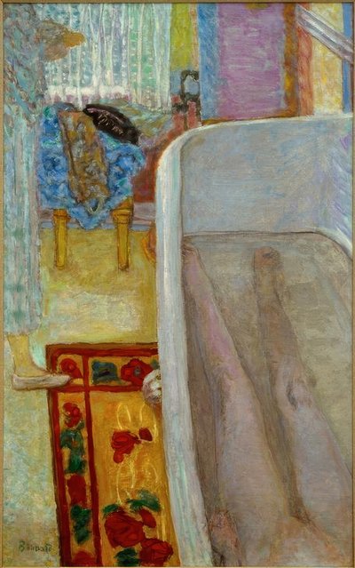 Naken i badekaret av Pierre Bonnard