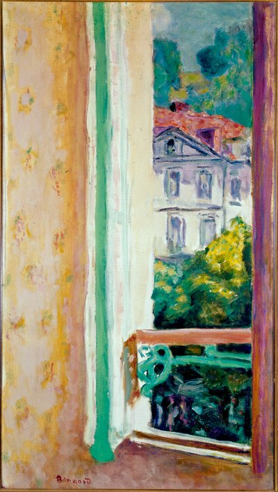 Åpent vindu i Uriage-maleri av Pierre Bonnard (1867-1947) Milan, Jesi-samlingen av Pierre Bonnard