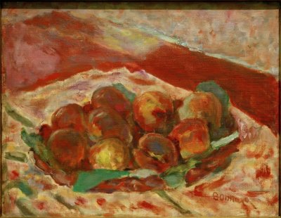 Kurv med fersken av Pierre Bonnard