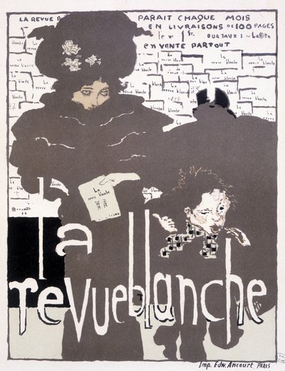 Presseplakat for La Revue blanche. Illustrasjon av Pierre Bonnard (1867 - 1947) av Pierre Bonnard