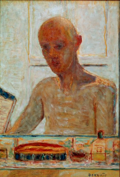 Selvportrettmaleri av Pierre Bonnard (1867-1947) 20. århundres samling Madame Frank F. Gould av Pierre Bonnard