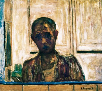 Selvportrett i et barberspeil av Pierre Bonnard