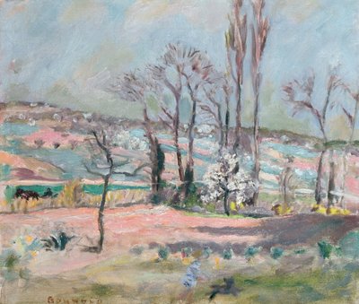 Vårlandskap av Pierre Bonnard