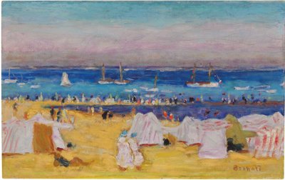The Beach (Arachon), ca. 1922 (olje på lerret) av Pierre Bonnard