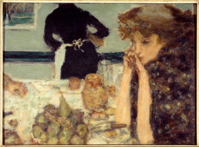 The Breakfast of Misia Portrett av Misia Sert, pianist og uhyggelig for mange artister av Pierre Bonnard