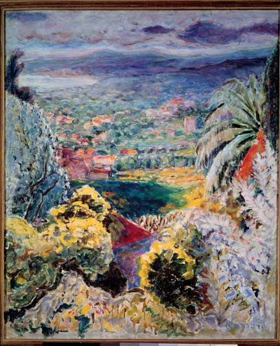 Cannet eller Cannes-bukten 1935 av Pierre Bonnard