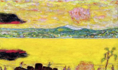St. Tropez-bukten ved solnedgang, 1937 av Pierre Bonnard