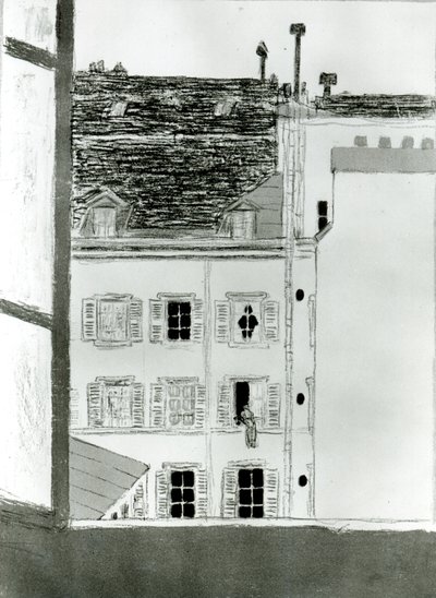Huset på gårdsplassen av Pierre Bonnard