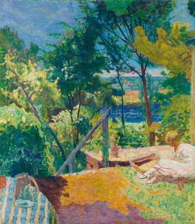 The Terrace at Vernon, 1923 av Pierre Bonnard