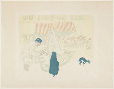 Grønnsaksleverandøren, ca. 1897 (publisert 1899) av Pierre Bonnard