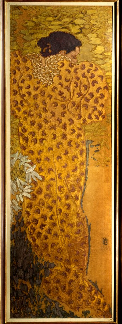 Badekåpen Maleri på stoff av Pierre Bonnard (1867-1947) 1892 Nabis Dim. 1,5x0,5 m Paris, Musee d