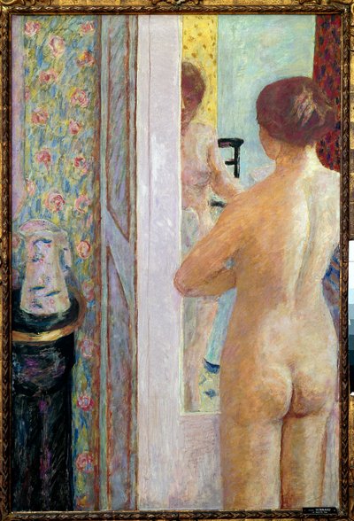Toalettet Kvinne naken fra baksiden. Maleri av Pierre Bonnard (1867-1947) 1908 Søn. 1,19 x 0,79 m. Paris, Musee d