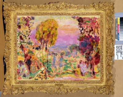 Fiolett landsbygd av Pierre Bonnard