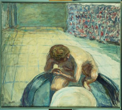 Woman in a Bath, ca. 1917 (olje på lerret) av Pierre Bonnard