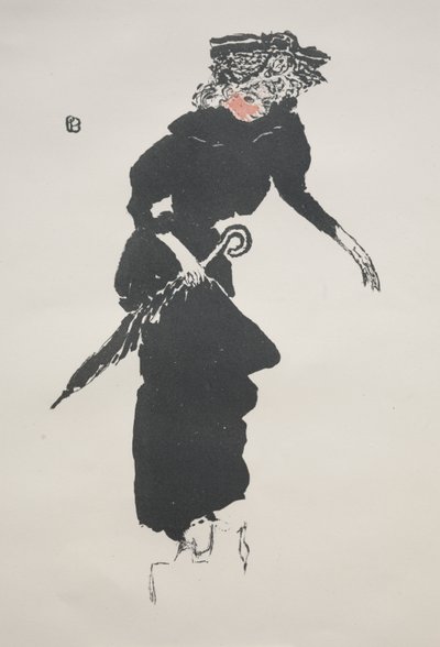 Kvinne med paraply av Pierre Bonnard