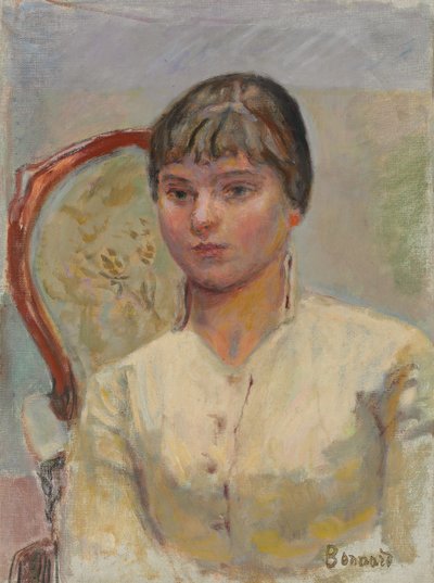 Ung kvinne i en lenestol (studie); Ung kvinne i en lenestol (studie), ca. 1916 (olje på lerret) av Pierre Bonnard