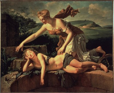 Barnet og formuen. Maleri av Pierre Bouillon (1776 - 1831) av Pierre Bouillon