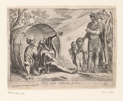 Alexander den store og Diogenes av Pierre Brebiette