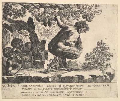 Satyrenes fødsel, 1610-42. av Pierre Brebiette