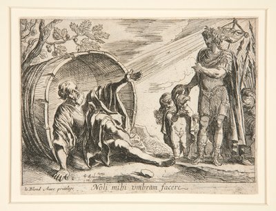 Diogenes og Alexander den store av Pierre Brebiette