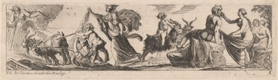 Satyr kjører et par geiter av Pierre Brebiette