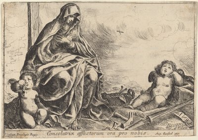 Jomfru bøyer seg for lidenskapens instrumenter av Pierre Brebiette