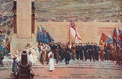 Angleterre (farge litho) av Pierre Carrier Belleuse