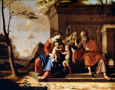 Den hellige familie, 1655 av Pierre Cauchy
