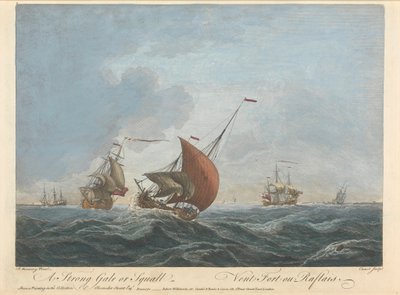 En sterk kuling eller storm av Pierre Charles Canot