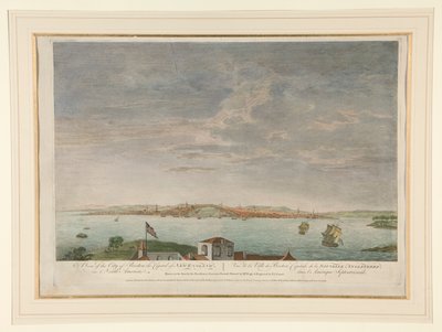 En utsikt over byen Boston, hovedstaden i New England, i Nord-Amerika av Pierre Charles Canot