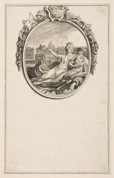 Innvielse av rytterstatuen av Ludvig XV, 1766. av Pierre Chenu