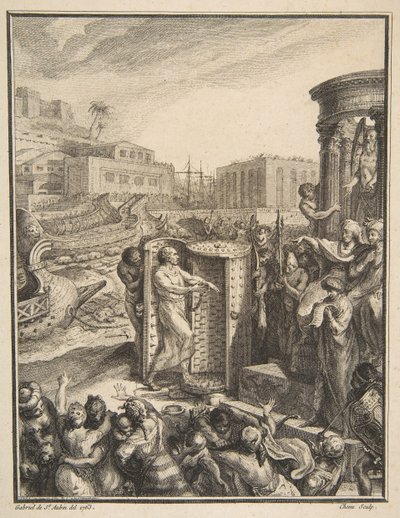 Regulus dømt til den mest fryktelige tortur, 1700-tallet. av Pierre Chenu