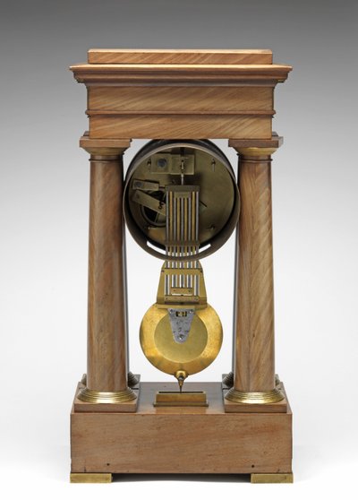 Desimalklokke, ca. 1798-1805 (furu, messing og emalje) av Pierre Daniel Destigny