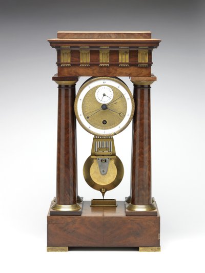 Desimalklokke, ca. 1798-1805 (furu, messing og emalje) av Pierre Daniel Destigny